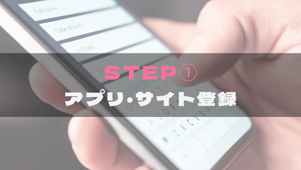 STEP①アプリ・サイト登録